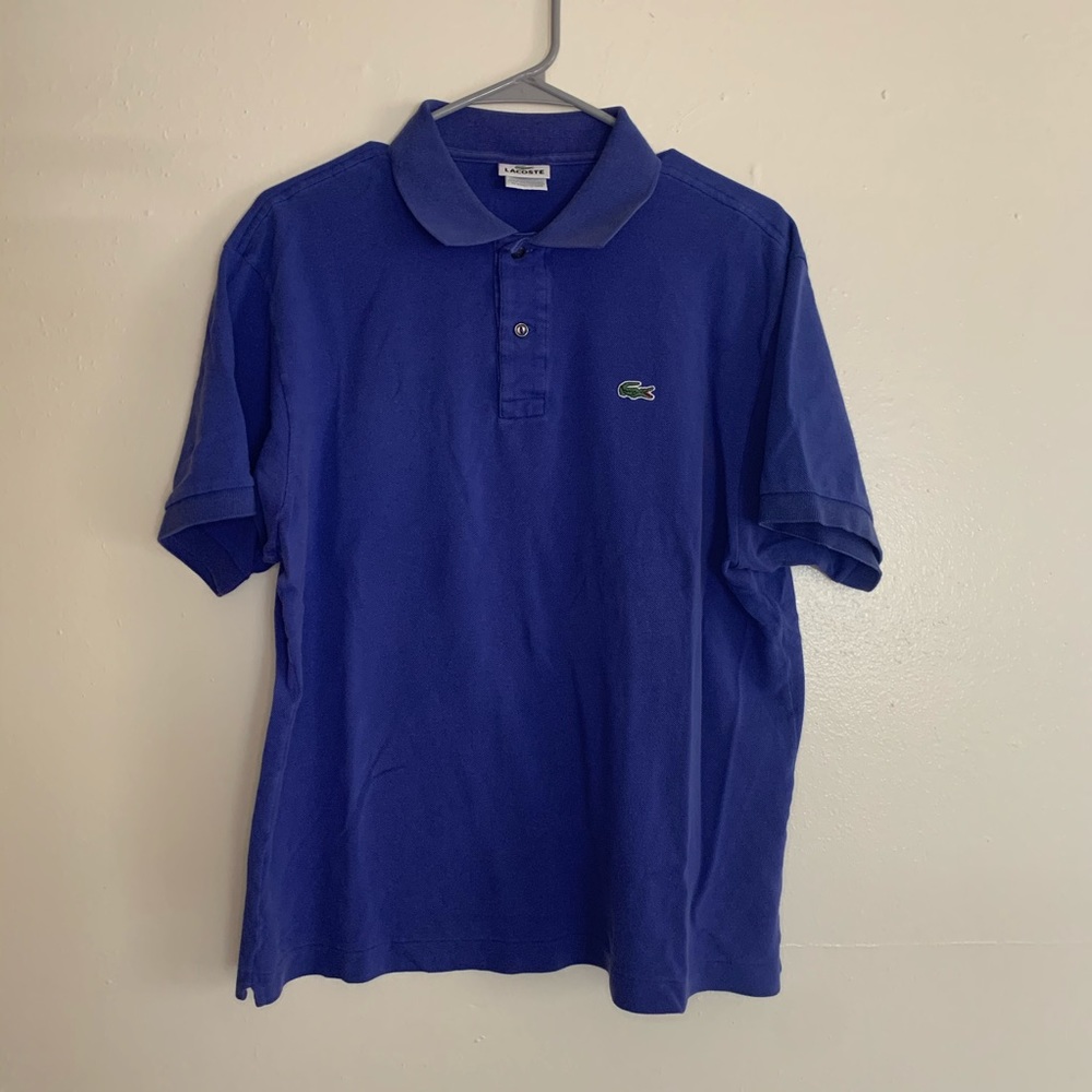 Women's Royal Blue Lacoste Short Sleeve Polo Shirt